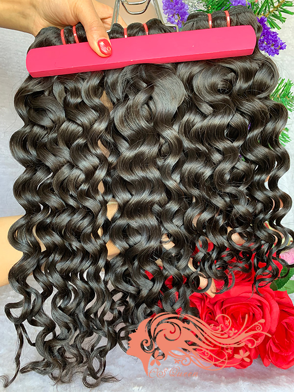 Csqueen 9A French Curly 12 Bundles 100% Human Hair Unprocessed Hair